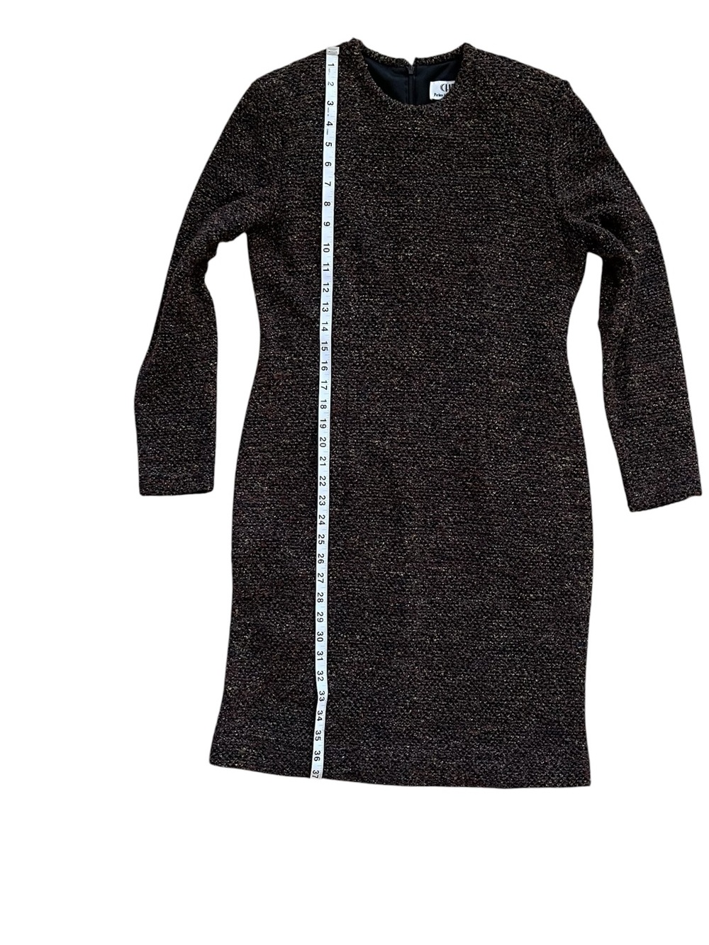 Vintage Chetta B Peter Noviello Sherrie Bloom Long-Sleeve Sheath Dress Size 8 - Picture 10 of 11